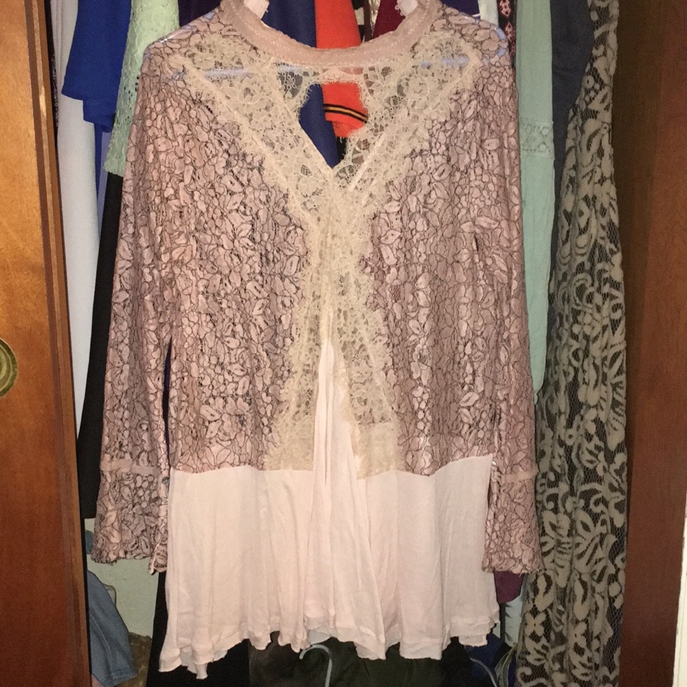Lacey pink dress